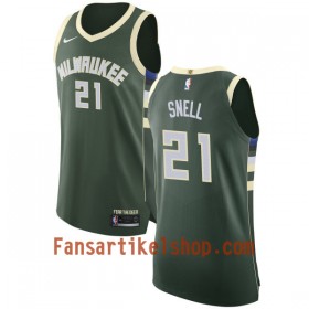 NBA Milwaukee Bucks Trikot Tony Snell 21 Nike 2017-18 Grün Swingman - Herren